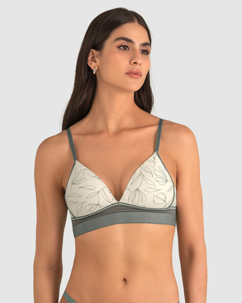 Sujetador ultracómodo sin aros ni estructuras internas