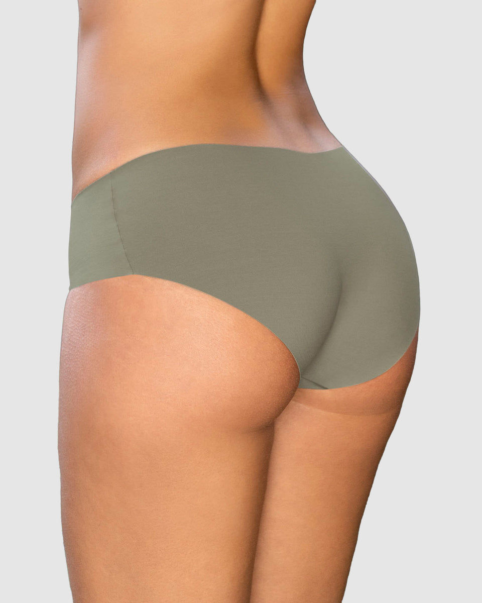 Braga culotte invisible ultraplano sin elásticos y de pocas costuras