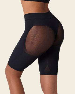 Braga faja seamless con efecto levanta glúteos#color_700-negro