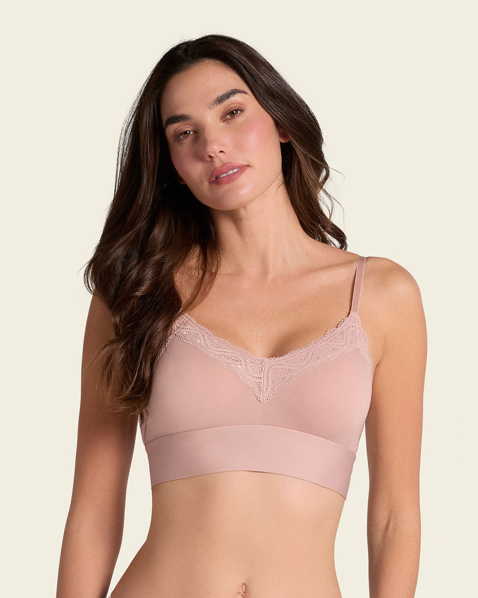 Bralette cómodo y suave con buen cubrimiento en espalda