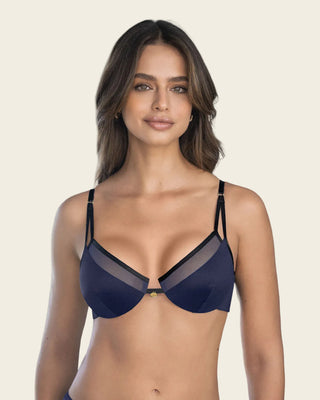 Sujetador Seducción Deslumbrante#color_b55-azul-oscuro