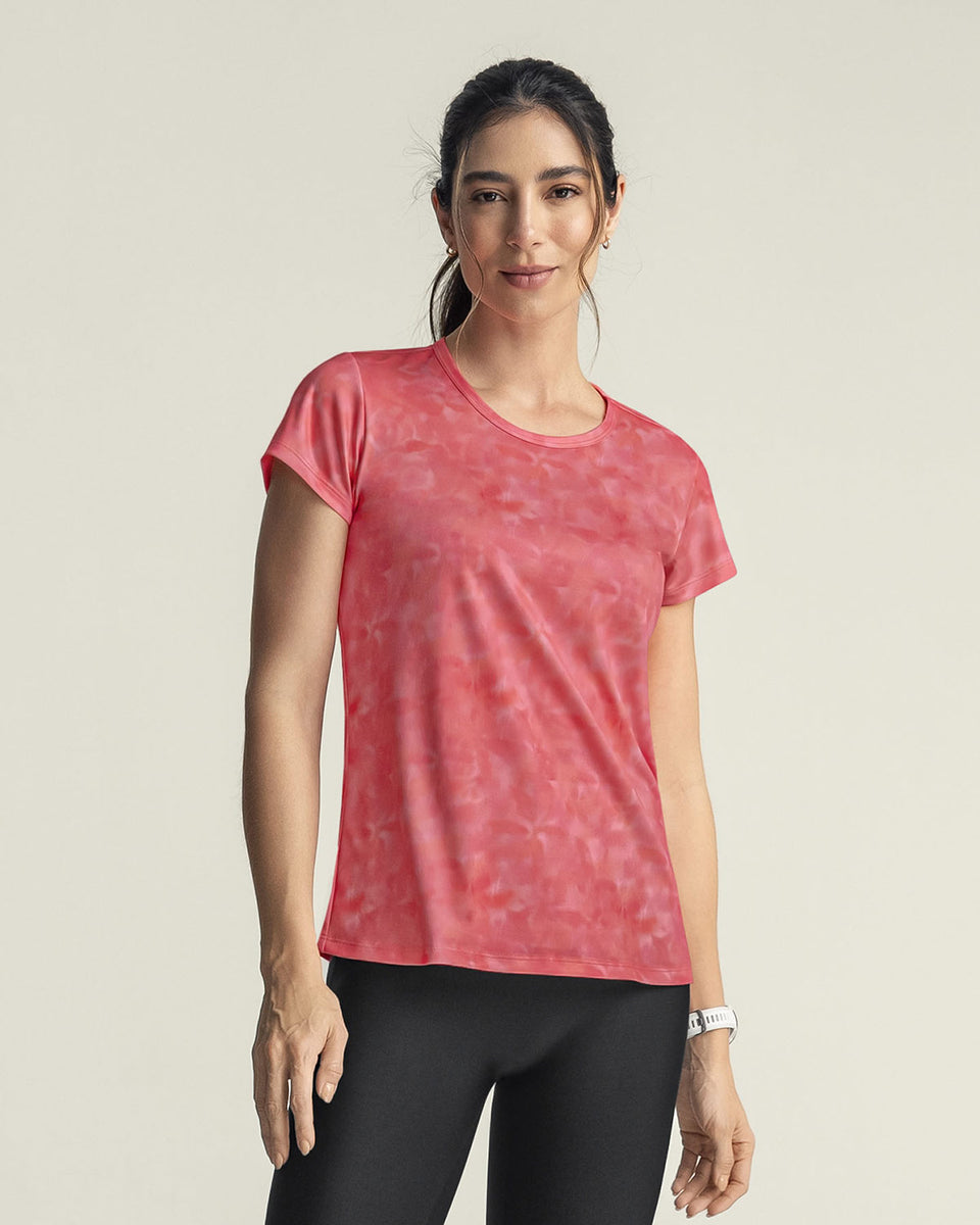 Camiseta deportiva de secado rápido y silueta semiajustada