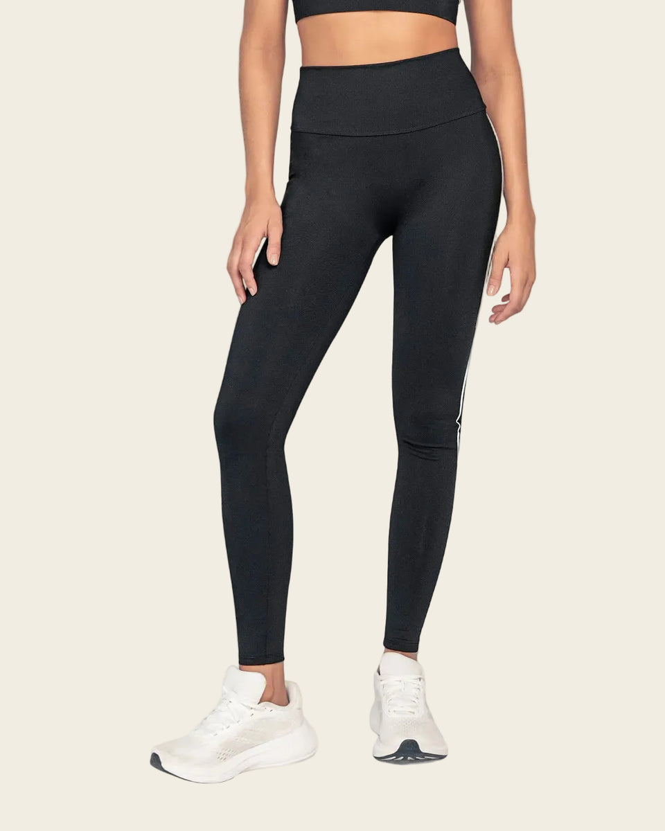 Legging deportivo de control con doble capa de tela en pretina