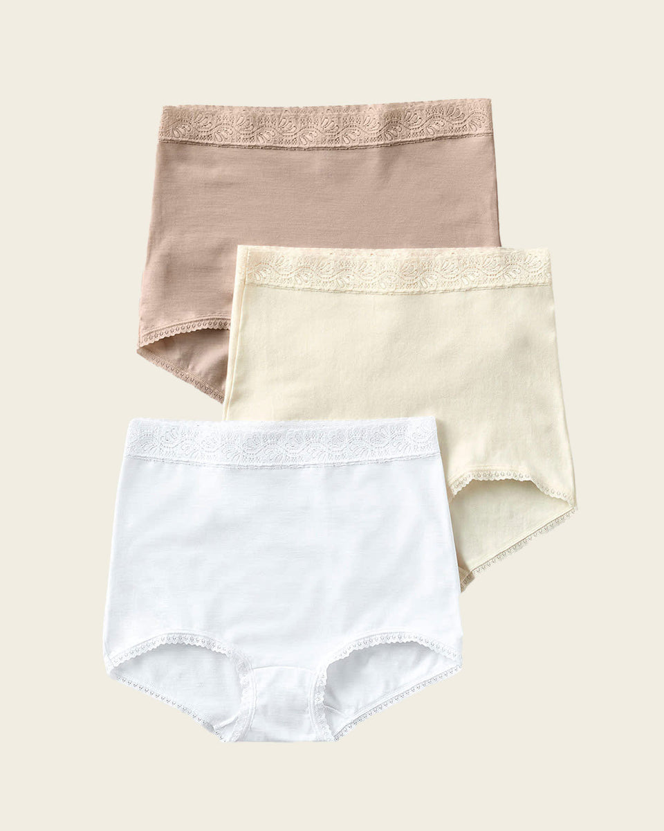 3 confortables bragas clásicas ajuste y cubrimiento total