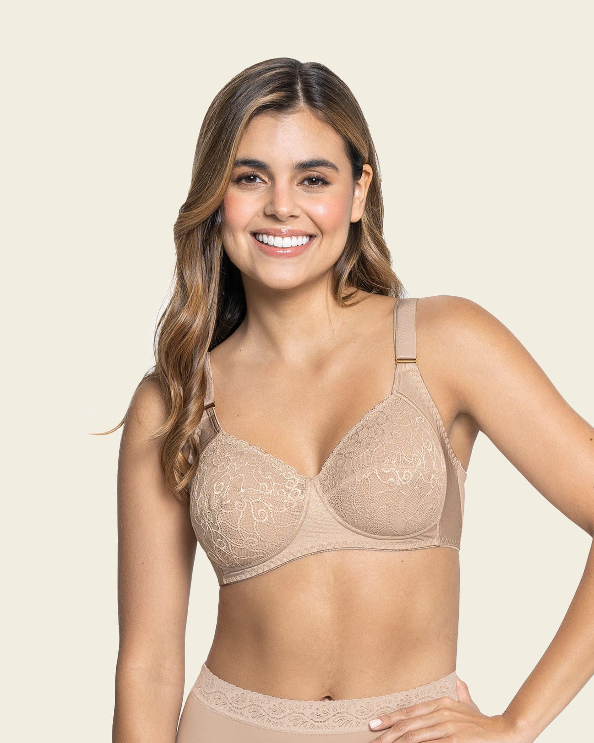 Wireless Comfy Control Bra In Lace Leonisa 