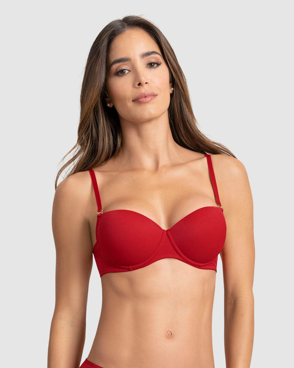 Sujetador copa lisa con aros y push up incorporado