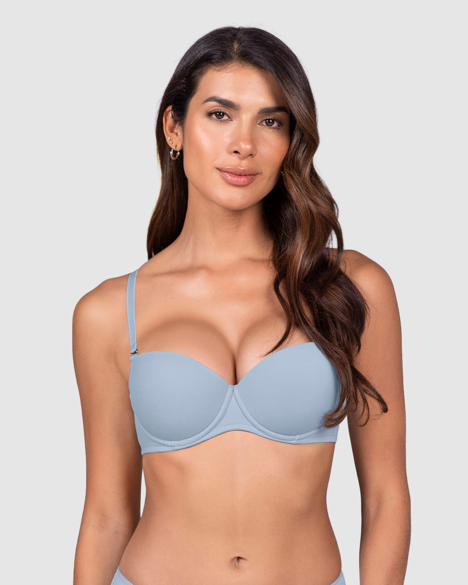 Sujetador copa lisa con aros y push up incorporado