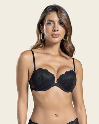 Sujetador de push up alto incorporado, aro libre#color_700-negro