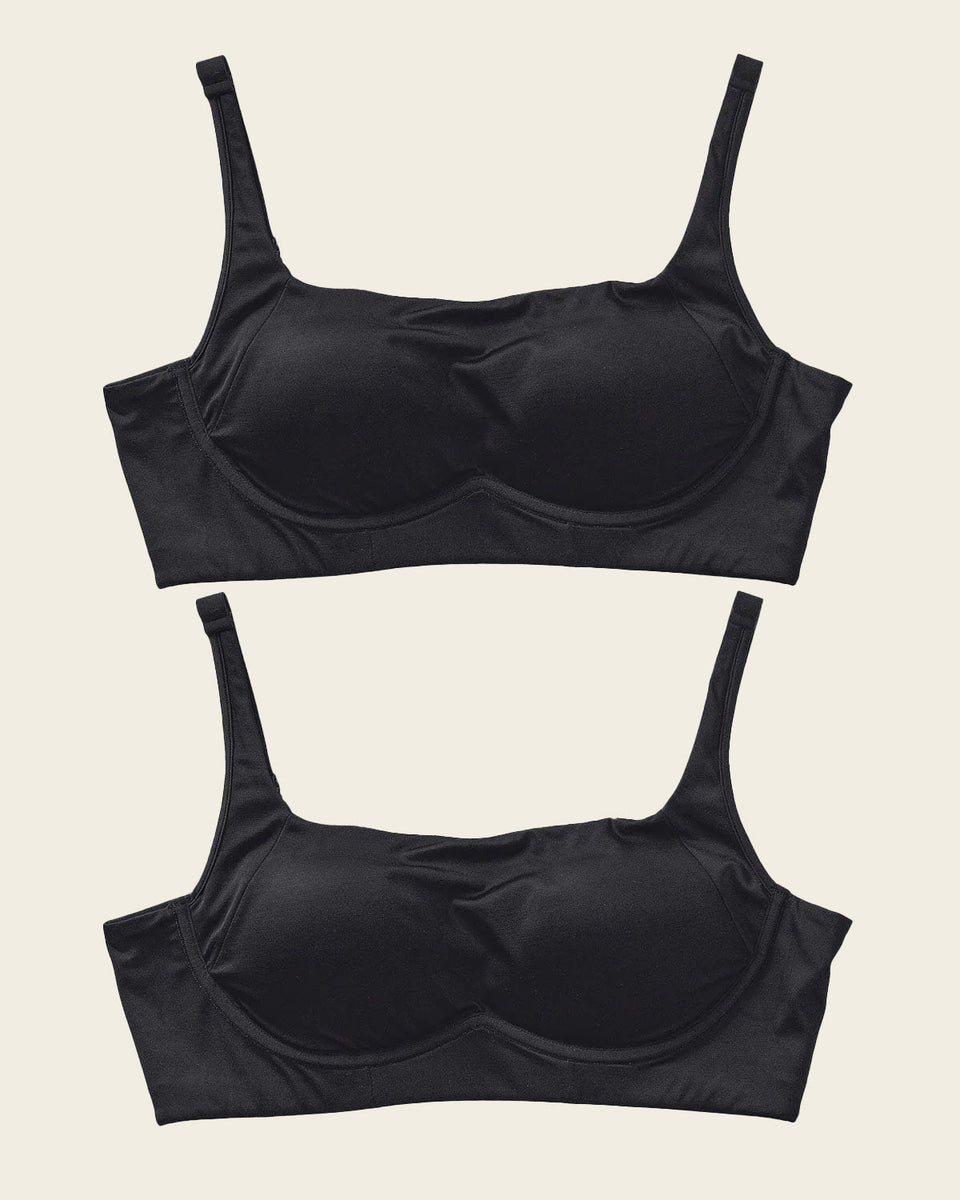 Paquete x 2 sujetadores sin aro ultracómodos de alto soporte y cubrimiento Everyday Bra