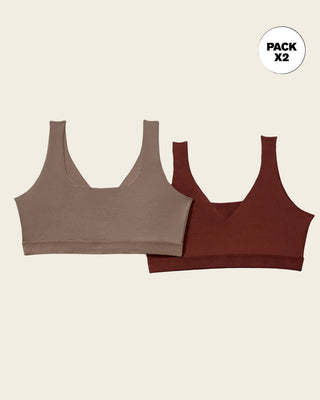 Paquete x 2 tops invisibles doble escote#color_s05-vino-tinto-habano-claro