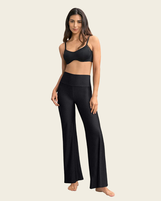 Legging bota recta con compresión de abdomen#color_700-negro