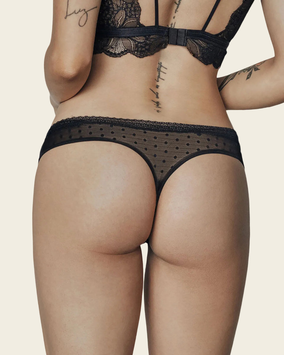 Braga tipo tanga en encaje