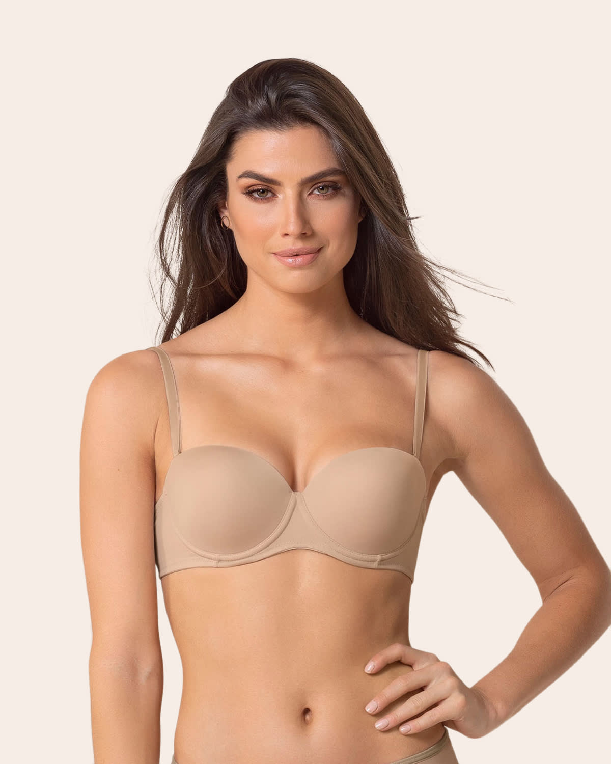 Lace Balconet-Style Push Up Bra with Wide Underbust Band