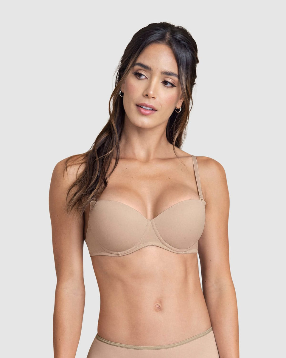 Sujetador copa lisa con aros y push up incorporado