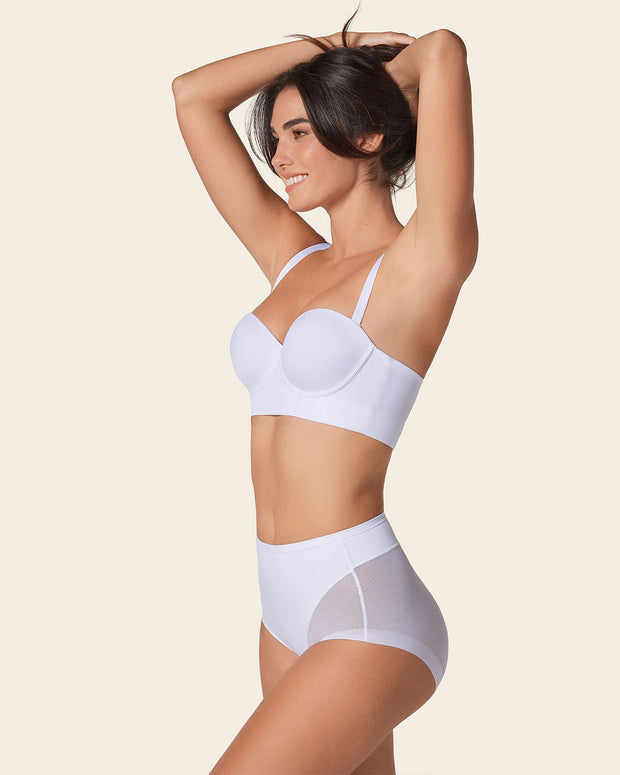 Paquete x 2 sujetadores sin tirantes Bustier 360° de perfección#color_000-blanco