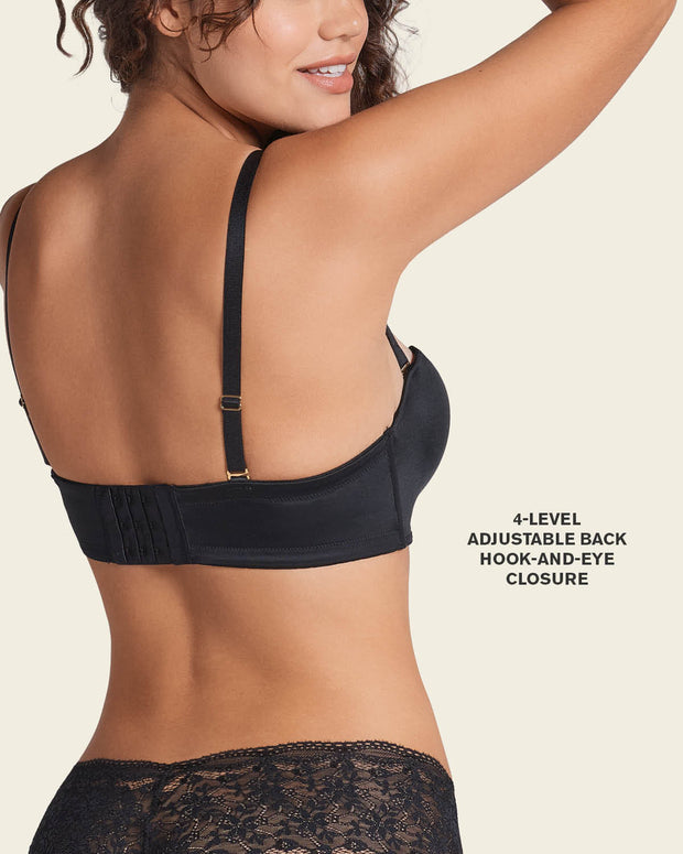 Sujetador wow de triple relleno ideal como sin tirantes#color_700-negro