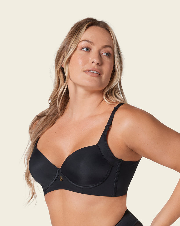 Paquete x 2 sujetadores de push up suave y buen cubrimiento en sisa y espalda Cover Bra#color_700-negro