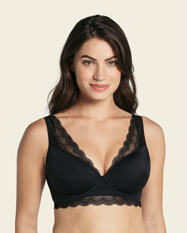 Paquete x 2 sujetadores de buen cubrimiento: Deep Coverage Bra#color_700-negro