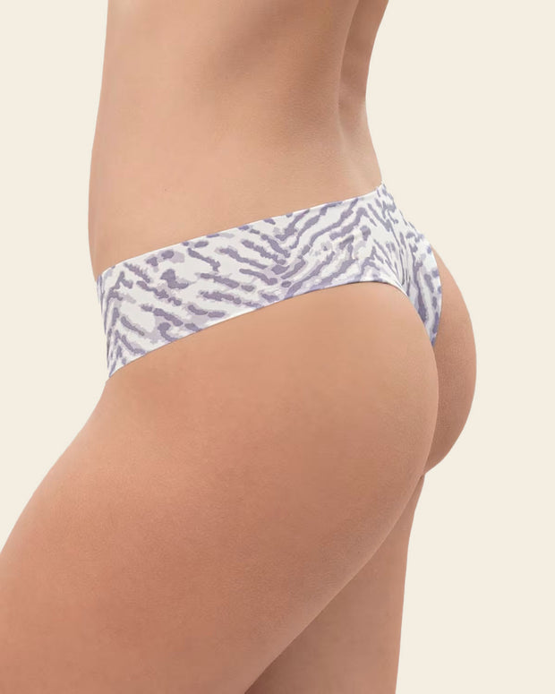 Braga tanga invisible ultraplana sin elásticos y de pocas costuras#color_b24-estampado-lineas