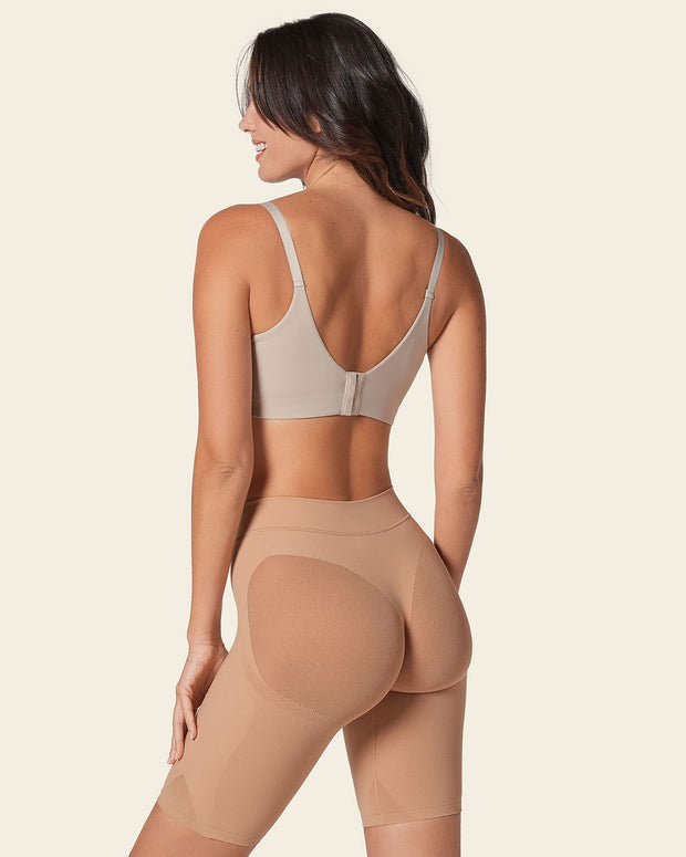 Braga faja seamless con efecto levanta glúteos#color_852-beige