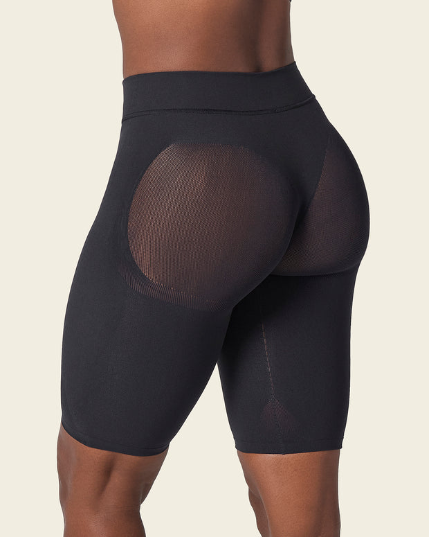 Braga faja seamless con efecto levanta glúteos#color_700-negro