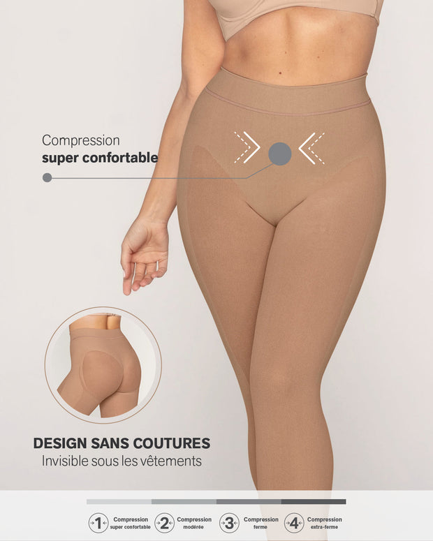 Faja pantalón capri invisible con push up en glúteos#all_variants