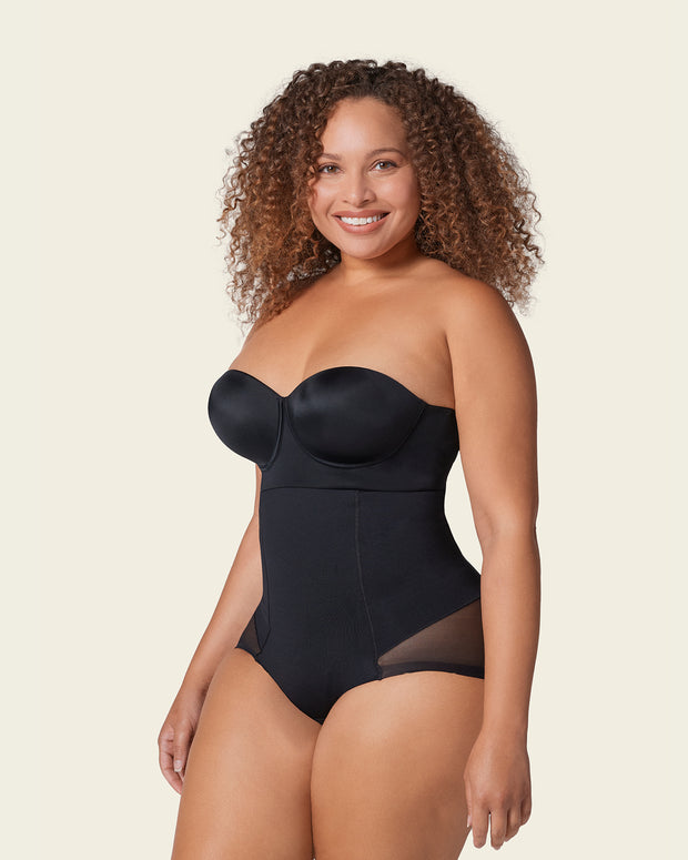 Braga faja invisible de tiro alto y control de abdomen#color_700-negro