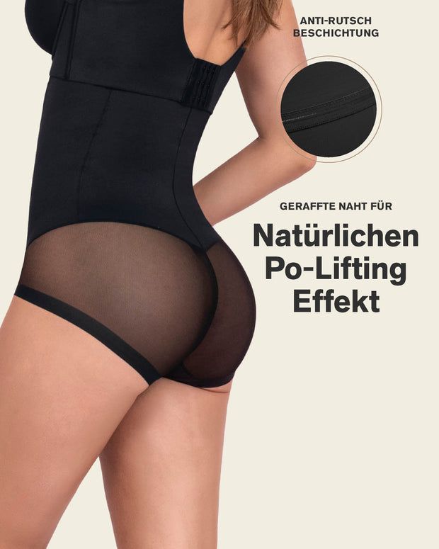 Braga faja invisible de tiro alto y control de abdomen#color_700-negro