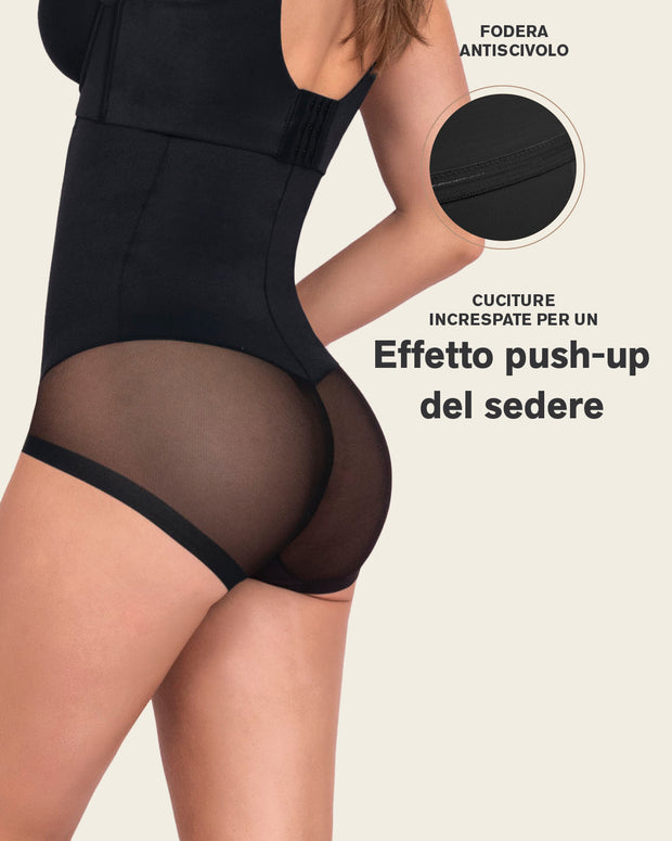 Braga faja invisible de tiro alto y control de abdomen#color_700-negro