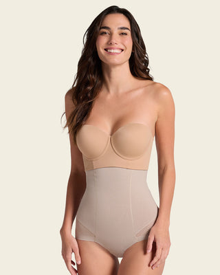 Braga faja invisible de tiro alto y control de abdomen#color_802-habano-claro