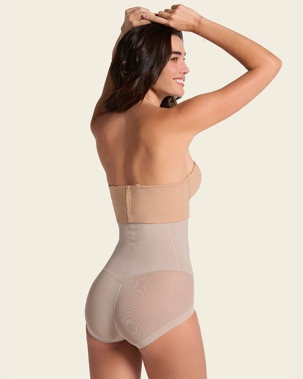 Braga faja invisible de tiro alto y control de abdomen#color_802-habano-claro