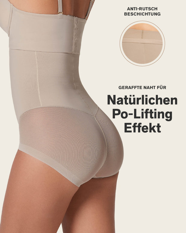Braga faja invisible de tiro alto y control de abdomen#color_802-habano-claro