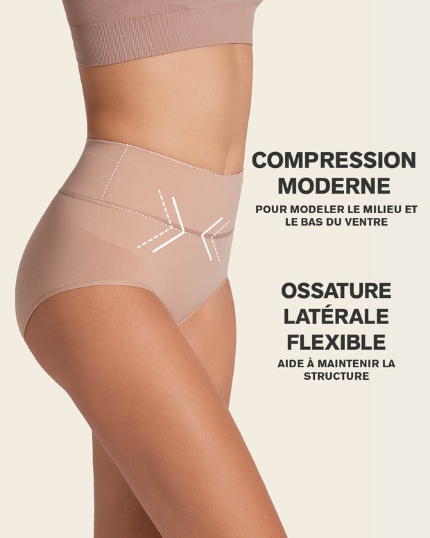 Braga faja de control moderado tiro alto en skinfuse#color_852-Habano