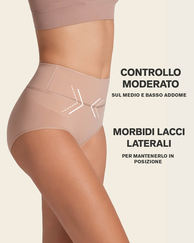 Braga faja de control moderado tiro alto en skinfuse#color_852-Habano