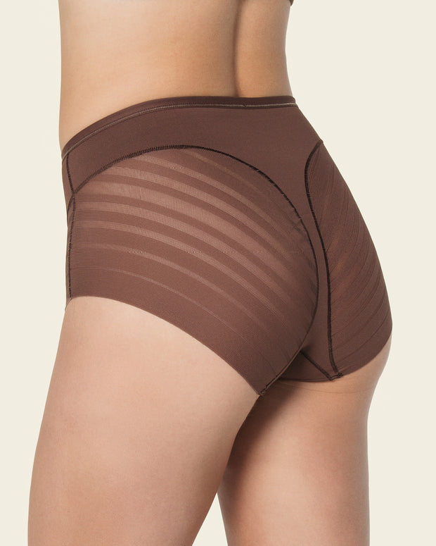 LEON 012903 Lace Stripe Shaper Panty
