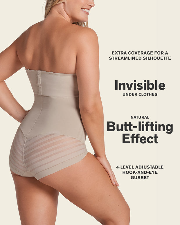 Braga faja pecho libre de control de abdomen invisible en piernas#color_802-habano-claro