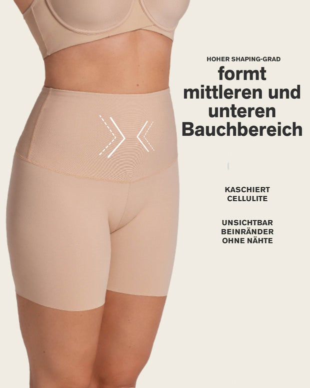 Short de control de abdomen y cintura que disimula la celulitis#color_802-habano-claro