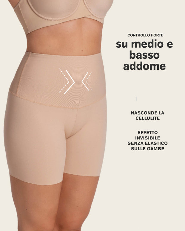 Short de control de abdomen y cintura que disimula la celulitis#color_802-habano-claro