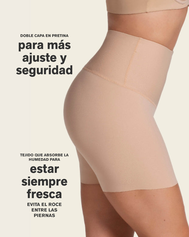 Short de control de abdomen y cintura que disimula la celulitis#color_802-habano-claro