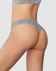 Tanga invisible con toques de encaje en cintura#color_750-gris