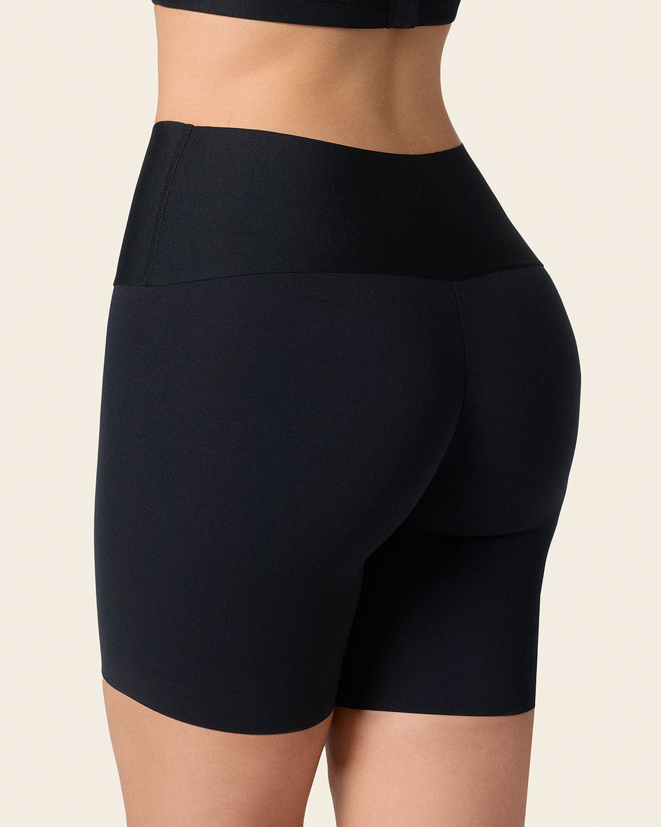 Short de control moderado aspecto invisible con fajón antideslizante