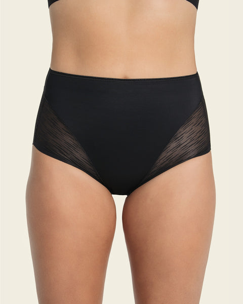 High Waisted Sheer Lace Shaper Panty