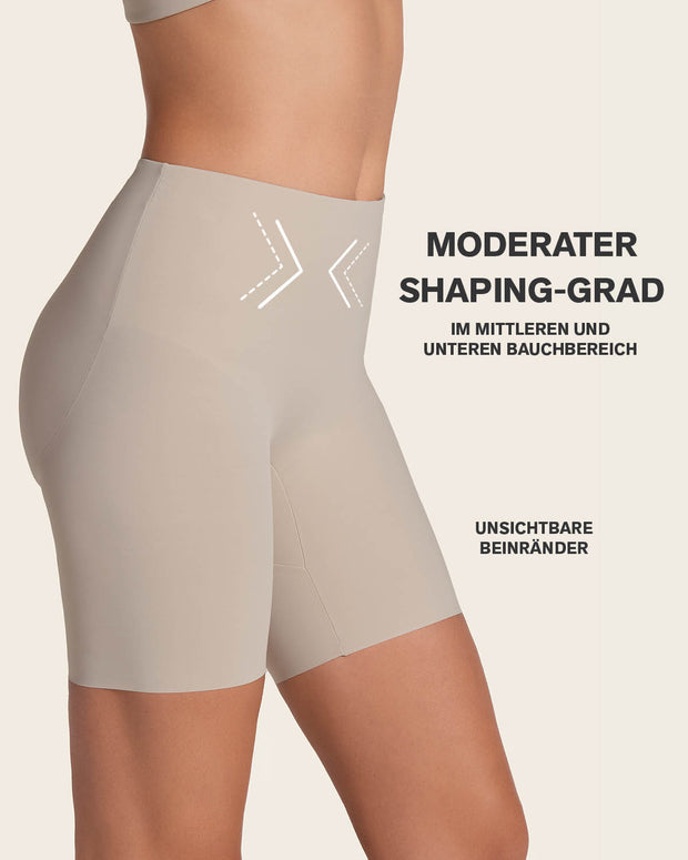 Braga short invisible de control de abdomen efecto levanta glúteos#color_802-beige