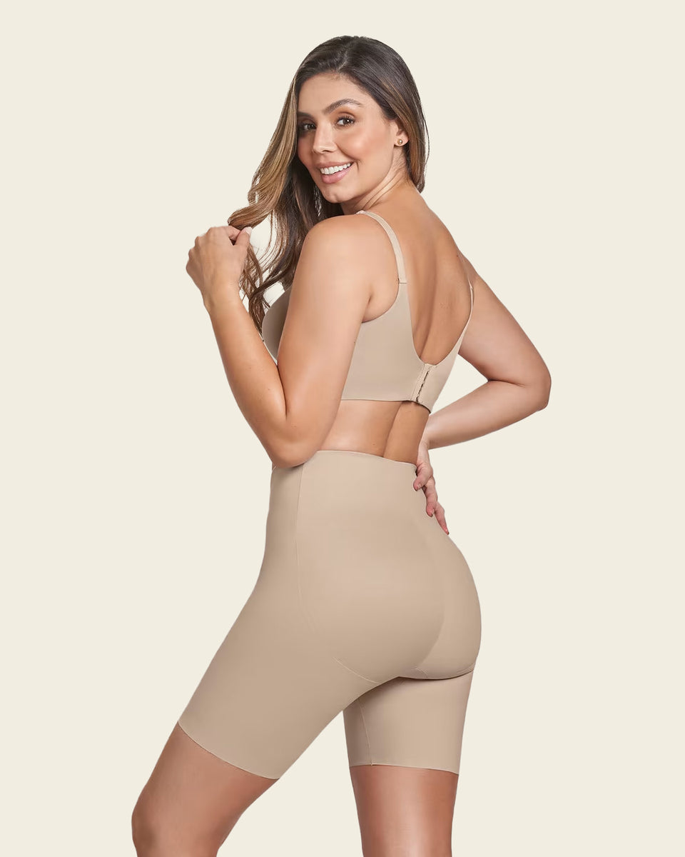 Braga short invisible de control de abdomen efecto levanta glúteos