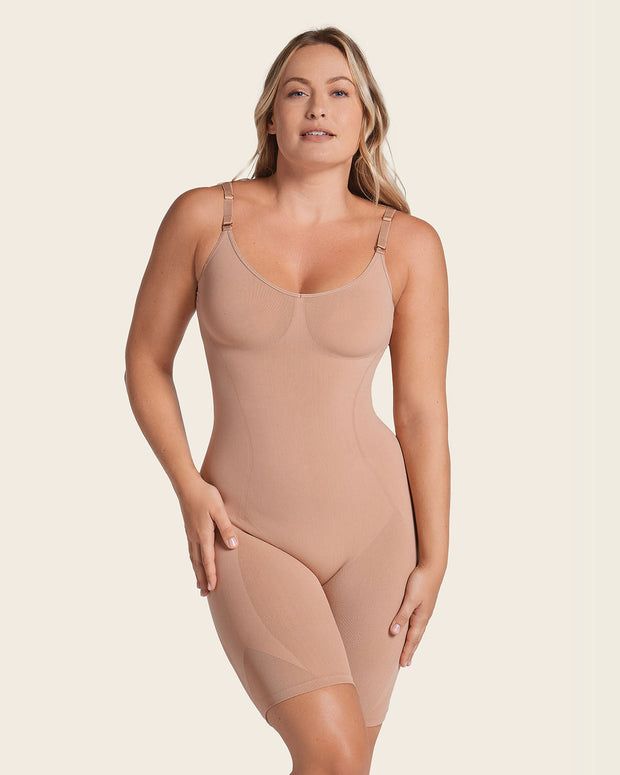 Faja body invisible de control efecto levanta glúteos#color_087-beige