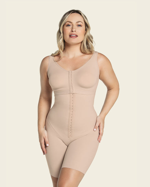 Sculpting Body Shaper with Built-In Back Support Bra