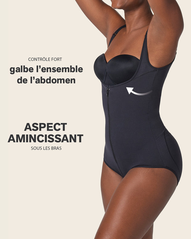Faja body de control fuerte con cortes efecto levanta glúteos#all_variants