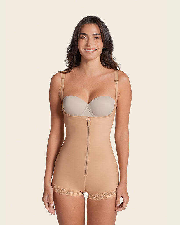 Faja estilo body de compresión fuerte levanta glúteos#color_880-beige