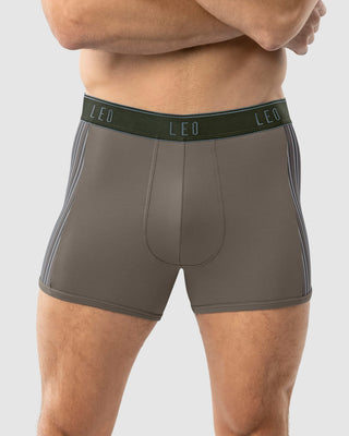 Bóxer corto con tecnología de ajuste perfecto en microfibra#color_796-verde-gris