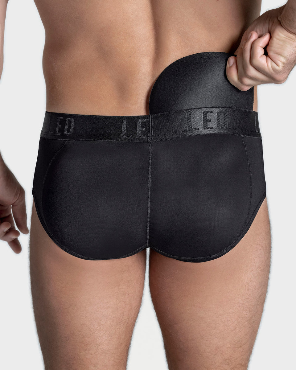 Men's Butt Padded Underwear - Shapewear With 4 Detachable Pads For Enhanced Look